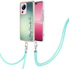 For Xiaomi 13 Lite 5G Electroplating Dual-side IMD Phone Case with Lanyard(Smile) - 1