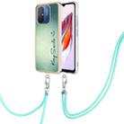 For Xiaomi Redmi 12C / 11A 4G Electroplating Dual-side IMD Phone Case with Lanyard(Smile) - 1