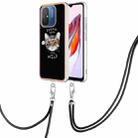 For Xiaomi Redmi 12C / 11A 4G Electroplating Dual-side IMD Phone Case with Lanyard(Natural Growth) - 1