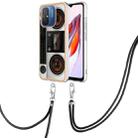 For Xiaomi Redmi 12C / 11A 4G Electroplating Dual-side IMD Phone Case with Lanyard(Retro Radio) - 1