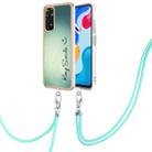 For Xiaomi Redmi Note 11s / Note 11 4G Electroplating Dual-side IMD Phone Case with Lanyard(Smile) - 1