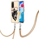 For Xiaomi Redmi Note 11s / Note 11 4G Electroplating Dual-side IMD Phone Case with Lanyard(Lucky Dog) - 1