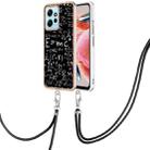 For Xiaomi Redmi Note 12 4G Electroplating Dual-side IMD Phone Case with Lanyard(Equation) - 1