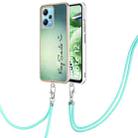 For Xiaomi Redmi Note 12 5G Global Electroplating Dual-side IMD Phone Case with Lanyard(Smile) - 1