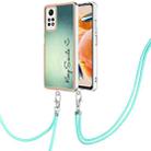 For Xiaomi Redmi Note 12 Pro 4G Global Electroplating Dual-side IMD Phone Case with Lanyard(Smile) - 1