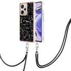 For Xiaomi Redmi Note 12 Pro+ Global Electroplating Dual-side IMD Phone Case with Lanyard(Equation) - 1