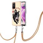 For Xiaomi Redmi Note 12S 4G Electroplating Dual-side IMD Phone Case with Lanyard(Lucky Dog) - 1
