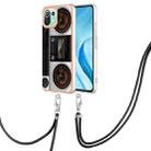 For Xiaomi Mi 11 Lite Electroplating Dual-side IMD Phone Case with Lanyard(Retro Radio) - 1