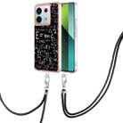 For Xiaomi Redmi Note 13 Pro 5G Global Electroplating Dual-side IMD Phone Case with Lanyard(Equation) - 1