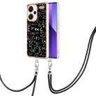 For Xiaomi Redmi Note 13 Pro+ 5G Electroplating Dual-side IMD Phone Case with Lanyard(Equation) - 1