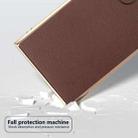 For Samsung Galaxy S24 Ultra 5G Genuine Leather Xiaoya Series Nano Plating Phone Case(Coffee) - 3