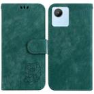 For Realme C30 / C30s / Narzo 50i Little Tiger Embossed Leather Phone Case(Green) - 1