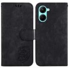 For Realme C33 Little Tiger Embossed Leather Phone Case(Black) - 1