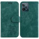 For Realme C31 Little Tiger Embossed Leather Phone Case(Green) - 1