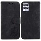 For Realme 8i Little Tiger Embossed Leather Phone Case(Black) - 1