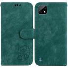 For Realme C20 / C11 2021 Little Tiger Embossed Leather Phone Case(Green) - 1