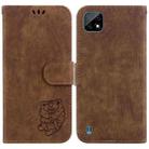 For Realme C20 / C11 2021 Little Tiger Embossed Leather Phone Case(Brown) - 1