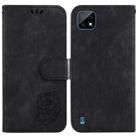 For Realme C20 / C11 2021 Little Tiger Embossed Leather Phone Case(Black) - 1