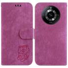 For Realme 11 5G/Narzo 60 India Version Little Tiger Embossed Leather Phone Case(Rose Red) - 1