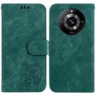 For Realme 11 Pro 5G/11 Pro+ 5G/Narzo 60 Pro 5G Little Tiger Embossed Leather Phone Case(Green) - 1