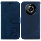 For Realme 11 Pro / 11 Pro+ / Narzo 60 Pro Little Tiger Embossed Leather Phone Case(Dark Blue) - 1