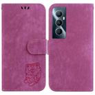 For Realme C65 4G Little Tiger Embossed Leather Phone Case(Rose Red) - 1