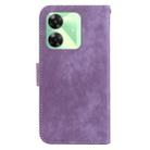 For Realme C61 / C63 / Note 60 Little Tiger Embossed Leather Phone Case(Purple) - 3