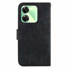 For Realme C61 / C63 / Note 60 Little Tiger Embossed Leather Phone Case(Black) - 3