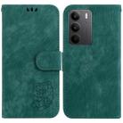 For Realme C75 Little Tiger Embossed Leather Phone Case(Green) - 1