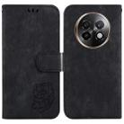 For Realme 13+ Global Little Tiger Embossed Leather Phone Case(Black) - 1