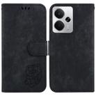 For Realme 14 Little Tiger Embossed Leather Phone Case(Black) - 1