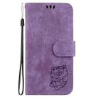 For Realme 15 5G / Realme 15 Pro 5G Little Tiger Embossed Leather Phone Case(Purple) - 3