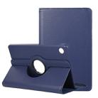 For Huawei MatePad T8 / C3 8 inch Litchi Texture Horizontal Flip 360 Degrees Rotation Leather Case with Holder(Blue) - 1