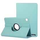 For Huawei MatePad T8 / C3 8 inch Litchi Texture Horizontal Flip 360 Degrees Rotation Leather Case with Holder(Sky Blue) - 1