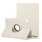 For Huawei MatePad T8 / C3 8 inch Litchi Texture Horizontal Flip 360 Degrees Rotation Leather Case with Holder (White) - 1