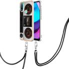 For Motorola Moto E20 / E30 / E40 Electroplating Dual-side IMD Phone Case with Lanyard(Retro Radio) - 1