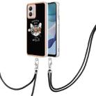 For Motorola Moto G53 / G13 / G23 Electroplating Dual-side IMD Phone Case with Lanyard(Natural Growth) - 1