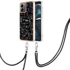 For Motorola Moto G14 Electroplating Dual-side IMD Phone Case with Lanyard(Equation) - 1