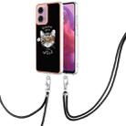 For Motorola Moto G04 4G / G24 4G Electroplating Dual-side IMD Phone Case with Lanyard(Natural Growth) - 1