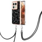 For Motorola Edge 50 Ultra Electroplating Dual-side IMD Phone Case with Lanyard(Equation) - 1