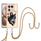 For Motorola Edge 50 Ultra Electroplating Dual-side IMD Phone Case with Lanyard(Lucky Dog) - 2