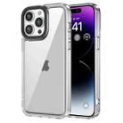 For iPhone 14 Pro Max Transparent Acrylic + TPU Shockproof Phone Case(Transparent) - 1