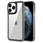 For iPhone 11 Pro Transparent Acrylic + TPU Shockproof Phone Case(Transparent Black) - 1