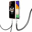 For Samsung Galaxy A52 5G / 4G Electroplating Dual-side IMD Phone Case with Lanyard(Natural Growth) - 1