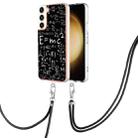 For Samsung Galaxy S22+ 5G Electroplating Dual-side IMD Phone Case with Lanyard(Equation) - 1