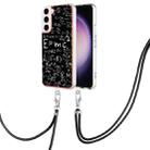 For Samsung Galaxy S23 5G Electroplating Dual-side IMD Phone Case with Lanyard(Equation) - 1