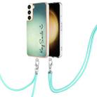 For Samsung Galaxy S23+ 5G Electroplating Dual-side IMD Phone Case with Lanyard(Smile) - 1