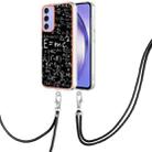 For Samsung Galaxy A15 5G Electroplating Dual-side IMD Phone Case with Lanyard(Equation) - 1