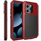 For iPhone 15 Pro Max Shockproof Life Waterproof Dust-proof Metal + Silicone Phone Case(Red) - 1