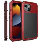 For iPhone 15 Shockproof Life Waterproof Dust-proof Metal + Silicone Phone Case(Red) - 1